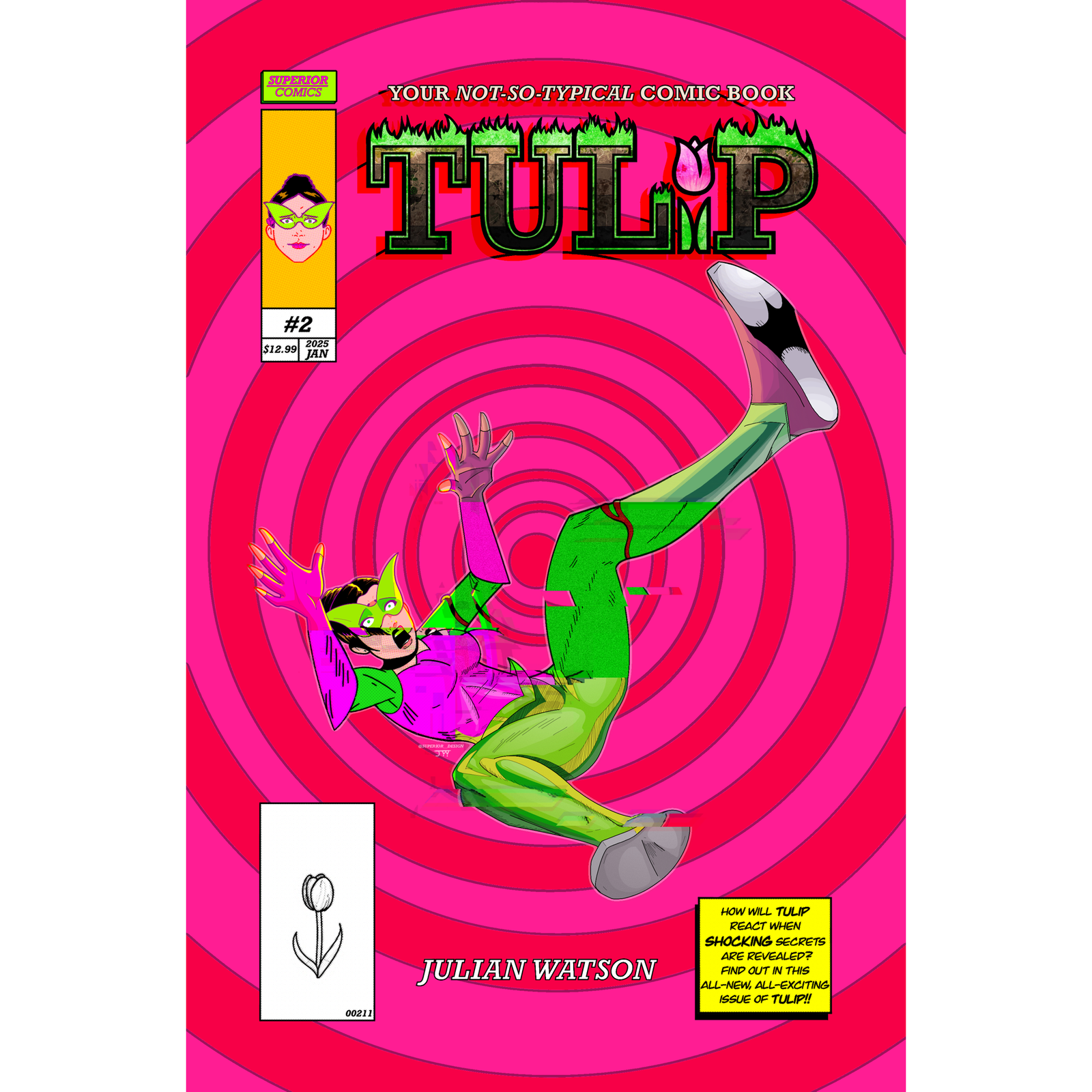 Tulip #2 —Print Edition | Indie Superhero Comic Book | Superior Comics